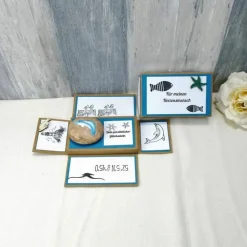 Geldgeschenk Glücksstein, Delfin, Geburtstagsgeschenk, Weihnachtsgeschenk, Glücksbringer, Gutschein, Geschenk für, 12