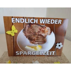 Geldgeschenk Gutschein Spargelessen – Kreatives Geschenk zum Restaurantbesuch