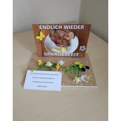 Geldgeschenk Gutschein Spargelessen – Kreatives Geschenk zum Restaurantbesuch