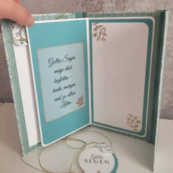 Geldgeschenk, Gutscheingeschenk zur Konfirmation, besondere Geschenkidee, Buchkarte