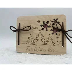 Geldgeschenk. Gutscheinkarte / Weihnachtskarte, Geschenkgutschein personalisierbar