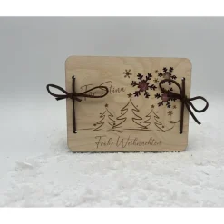 Geldgeschenk. Gutscheinkarte / Weihnachtskarte, Geschenkgutschein personalisierbar