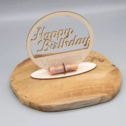 Geldgeschenk Happy Birthday - aus Holz personalisiert