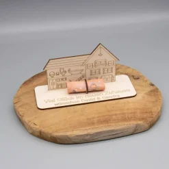 Geldgeschenk Haus- aus Holz personalisiert