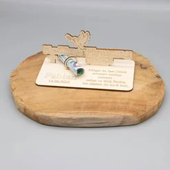 Geldgeschenk Heilige Firmung - aus Holz personalisiert