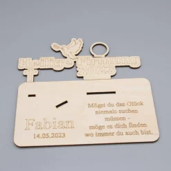Geldgeschenk Heilige Firmung - aus Holz personalisiert