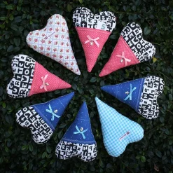 Geldgeschenk Herz blau zur Einschulung mit Schutzengel