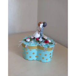 Geldgeschenk Hochzeit – Humorvolle Herzbox als Hochzeitsgeschenk mit Szene – SaBienchenshop