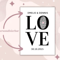 Geldgeschenk Hochzeit | QrCode Geschenkkarte inkl. Reagenzglas und Kartenständern | Verliebt Verlobt Verheiratet | LOVE