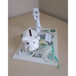 Geldgeschenk Hochzeit – Viel Glück Sparschwein als kreative Flitterwochenkasse Geschenkidee