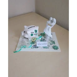 Geldgeschenk Hochzeit – Viel Glück Sparschwein als kreative Flitterwochenkasse Geschenkidee