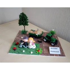 Geldgeschenk Hochzeit Bauer – Traktor Geschenkidee für Bauernhochzeit Flitterwochenkasse