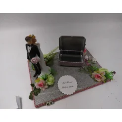 Geldgeschenk Hochzeit Brautpaar – Elegante Hochzeitsdekoration mit rosa Rosen & individueller Personalisierung