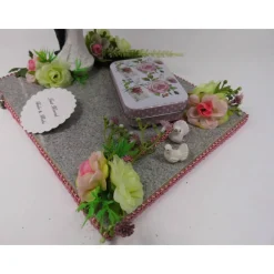 Geldgeschenk Hochzeit Brautpaar – Elegante Hochzeitsdekoration mit rosa Rosen & individueller Personalisierung