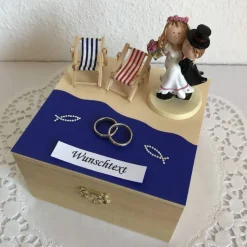 Geldgeschenk Hochzeit Flitterwochen Reise Urlaub Strand Meer Hochzeitsreise Hochzeitsgeschenk maritim Brautpaar Geld schenken