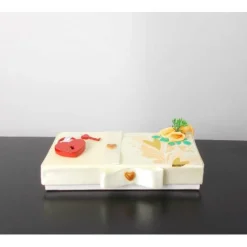 Geldgeschenk Hochzeit, Geschenkbox mit süßem Liebes-Schloss, Hochzeitsgeschenk