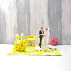 Geldgeschenk Hochzeit, Hochzeitsgeschenk, Sparschwein, gelb