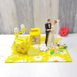 Geldgeschenk Hochzeit, Hochzeitsgeschenk, Sparschwein, gelb
