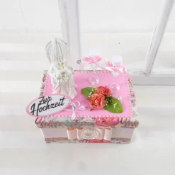 Geldgeschenk Hochzeit, rosa, Geschenkbox, Hochzeitsgeschenk