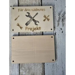 Geldgeschenk Holz Geldkarte – Kreative Geschenkidee für Reise, Geburtstag & Wunscherfüller