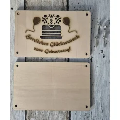 Geldgeschenk Holz Geldkarte – Kreative Geschenkidee für Reise, Geburtstag & Wunscherfüller