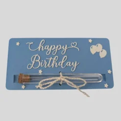 Geldgeschenk Karte mit Reagenzglas – Geburtstag, Kommunion, Taufe – 3D Druck PLA Geschenk – Gutschein Verpackung kreativ