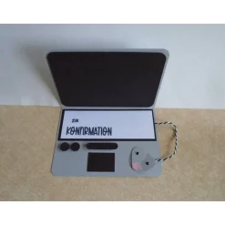 Geldgeschenk Kommunion Konfirmation Jugendweihe Laptop Gutschein Laptopkarte Geschenkidee Geldverpackung