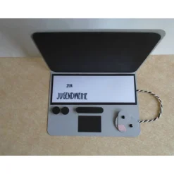 Geldgeschenk Kommunion Konfirmation Jugendweihe Laptop Gutschein Laptopkarte Geschenkidee Geldverpackung