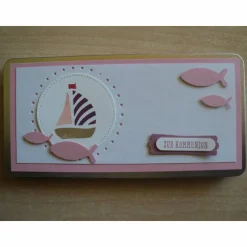 Geldgeschenk Kommunion Mädchen Schiff Geld Konfirmation Schokoladengeschenk Geldgeschenkdose Verpackung Schokolade Dose