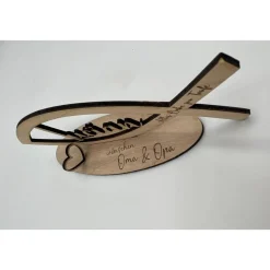 Geldgeschenk Konfirmation aus Holz – Fisch mit Wunschname & Gravur zur Konfirmation, Kommunion, Taufe & Jugendweihe