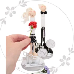 Geldgeschenk Konfirmation – personalisierte Holzfigur handbemalt | kreatives Unikat