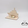 Geldgeschenk Kreuzfahrtschiff - aus Holz personalisiert