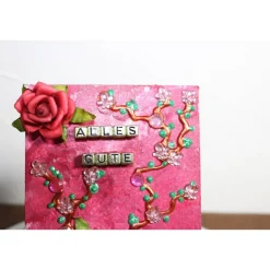 Geldgeschenk LEITERWAGEN ROSEN zu Ostern Muttertag Valentintstag Vatertag Geburtstag Abschied Hochzeit Konfirmation