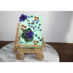 Geldgeschenk LEITERWAGEN VEILCHEN zu Ostern Muttertag Valentintstag Vatertag Geburtstag oder zu einem anderen Jubiläum