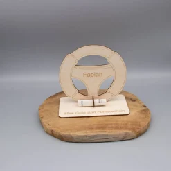 Geldgeschenk Lenkrad - Führerschein - aus Holz personalisiert