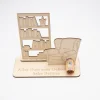 Geldgeschenk Lesezimmer - aus Holz personalisiert