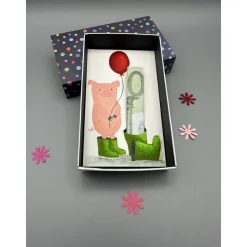 Geldgeschenk lustig verpacken – Kreative Geschenkbox mit Schweinchen