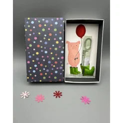 Geldgeschenk lustig verpacken – Kreative Geschenkbox mit Schweinchen