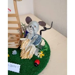 Geldgeschenk Maus mit Sackkarre & Geldsack – Originelle Deko für Geldgeschenke & Tischdeko