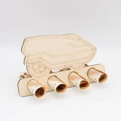 Geldgeschenk Mähroboter - aus Birkenholz - kreative Art Geld zu verschenken