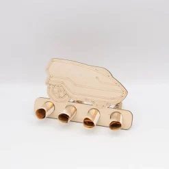 Geldgeschenk Mähroboter - aus Birkenholz - kreative Art Geld zu verschenken