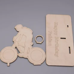 Geldgeschenk mit BMX Fahrrad - aus Holz personalisiert