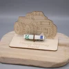 Geldgeschenk Monstertruck - aus Holz personalisiert