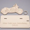 Geldgeschenk Motorrad - aus Holz personalisiert