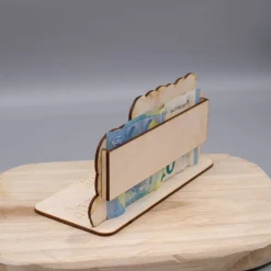 Geldgeschenk Nichts - aus Holz personalisiert