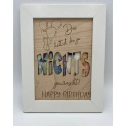 Geldgeschenk Nichts zum 30. Geburtstag Personalisiert, 30er  Bilderrahmen Geburtstagsgeschenk, Geschenkidee, Ho