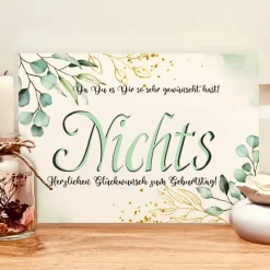 Geldgeschenk Nichts zum Geburtstag – Witzige Geschenkidee für Geburtstagskinder, die sich nichts wünschen