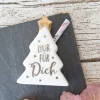Geldgeschenk "Nur für Dich" ~ Porzellan Tannenbaum für Geldscheine ~ Weihnachten ~ Deko