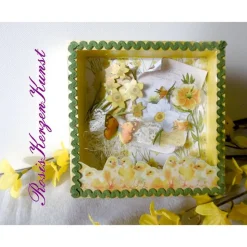 GELDGESCHENK  OSTERN * Nostalgische Shadowbox * Ostern * Osterdeko * Ostergeschenk *
