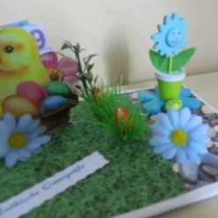 Geldgeschenk Ostern Unikat – Fröhliche Ostergrüße mit Ostereiern & Küken – Geschenkidee Ostern